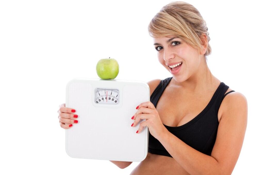 Apfel, um Gewicht auf einer faulen Diät zu verlieren